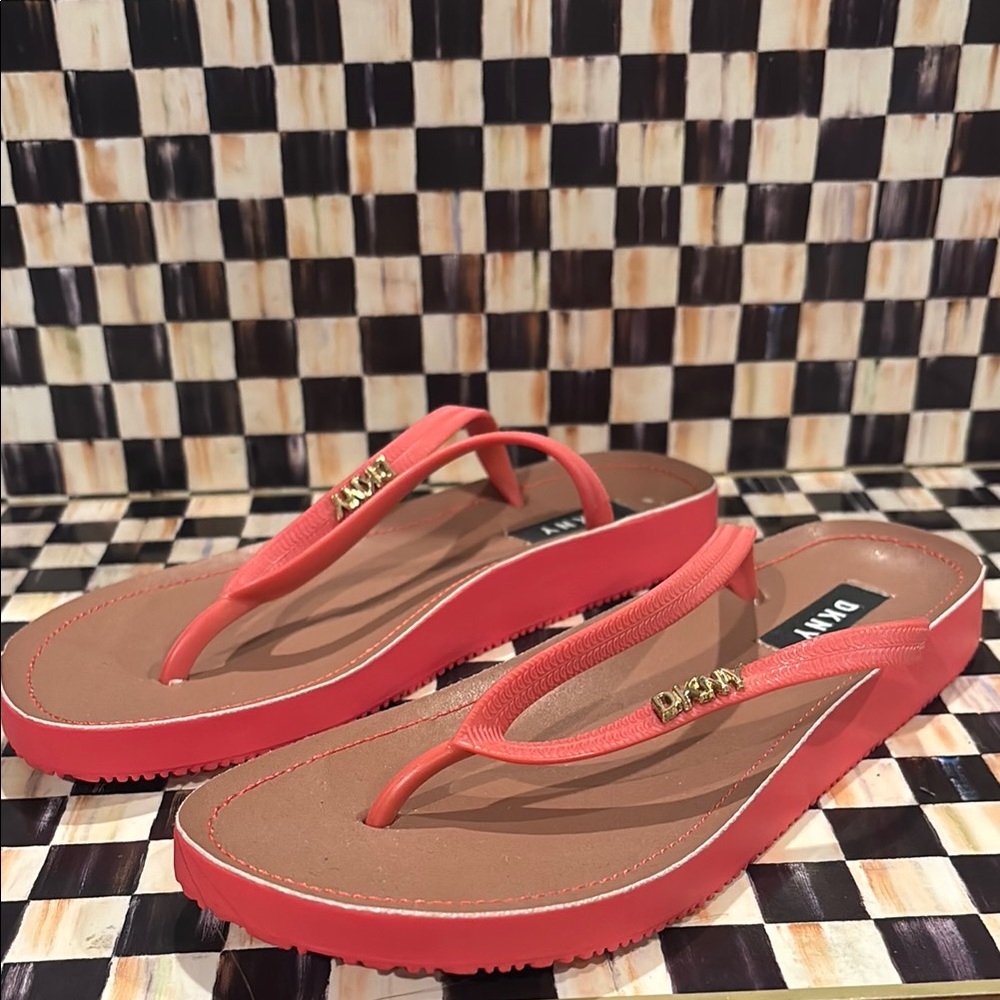 DKNY Women's Orange  Sandals